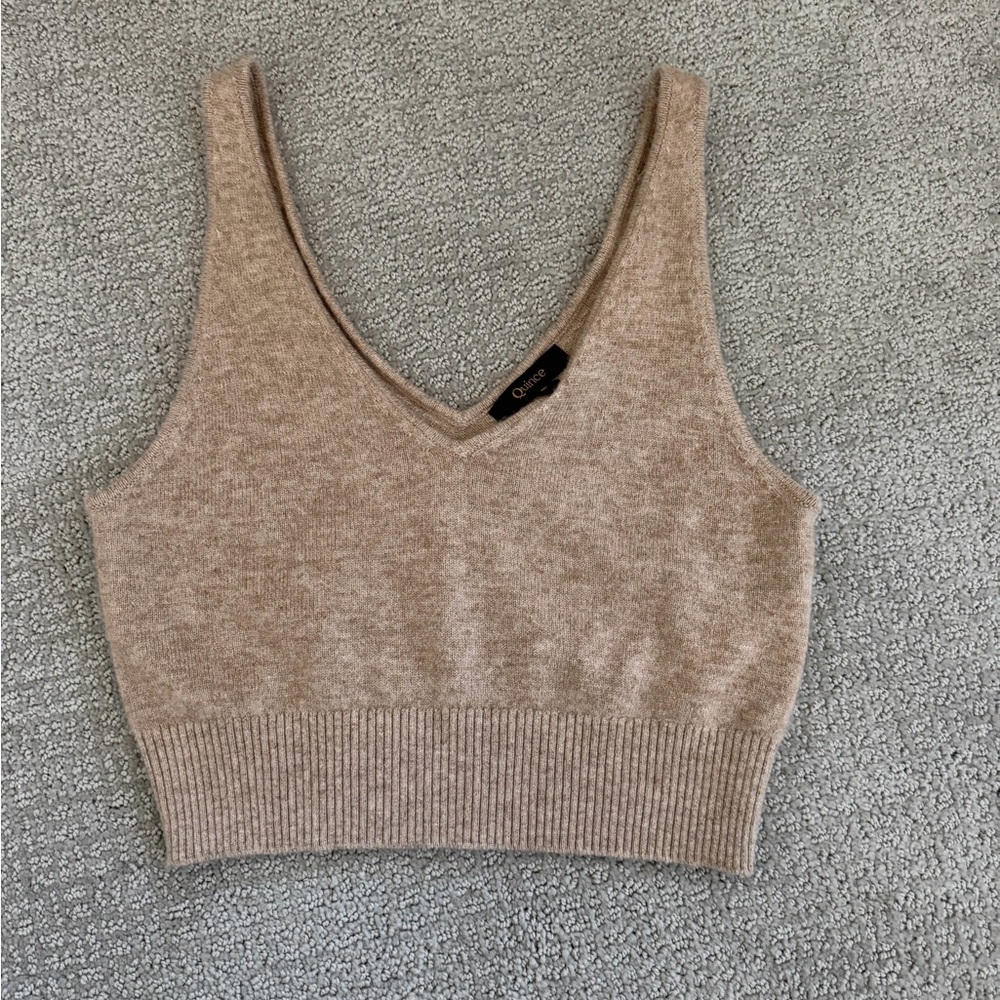 Quince cashmere Crop Top